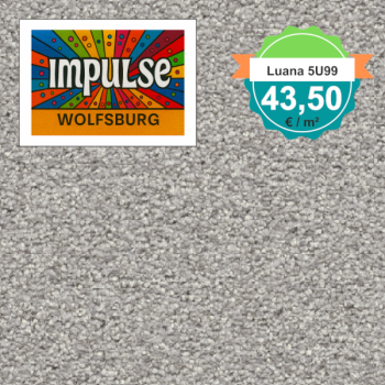 Vorwerk Luana Teppichboden hellgrau – quadratische Draufsicht